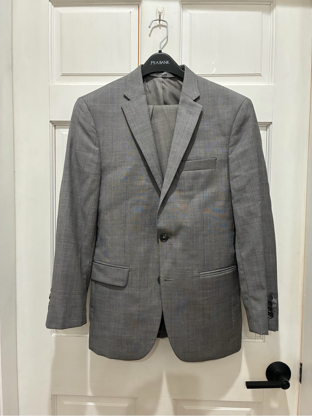 Jos. A. Bank Light Gray Men's Two-Button Suit